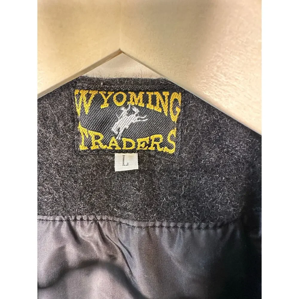 Wyoming Traders 100% Wool Button Front Lined Vest Size Large